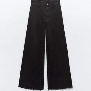 Zara High Wasted Marine Straight Jeans